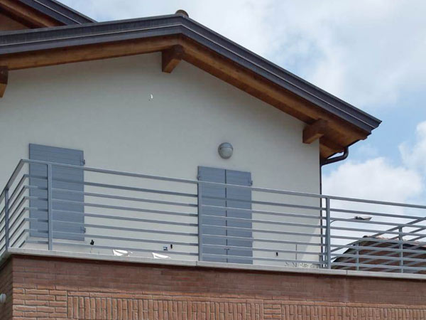Ringhiera Vetro E Acciaio Inox Per Balcone Scale - Sistema Sicuro Moderno